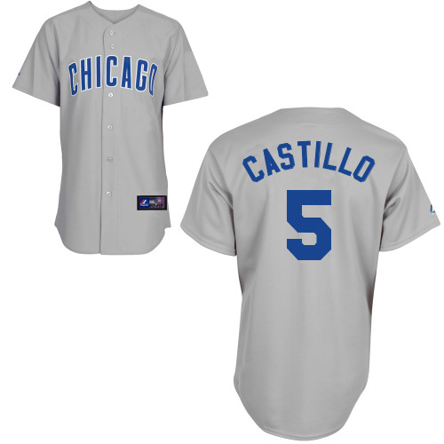 Welington Castillo #5 Youth Baseball Jersey-Chicago Cubs Authentic Road Gray MLB Jersey